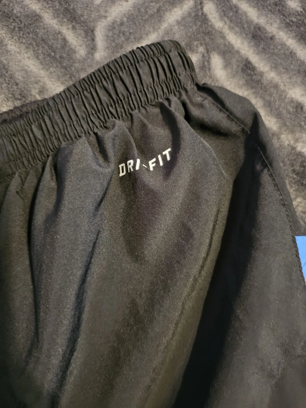 Nike Dri-FIT Women's Black Blue Athletic Running Shorts Size Medium